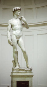 David, marble sculpture by Michelangelo, 1501–04; in the Accademia, Florence.