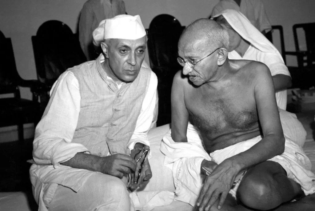Nehru and Gandhi in 1942